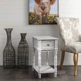 Ophelia & Co. Averett End Table w/ Storage Wood in Brown/Gray | 24 H x 21 W x 13 D in | Wayfair 4C818A85556E414F959FB9F6526E33F4