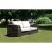 Hokku Designs Daltan Wicker Outdoor Loveseat Wicker/Rattan/Sunbrella® Fabric Included in Black/Gray | Wayfair 2 PC SET-903-LOVESEAT/Z-680-SU-728