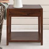 Union Rustic Hemby 1 Drawer Nightstand Wood in Green/Brown | 26 H x 24 W x 18.75 D in | Wayfair 649-24