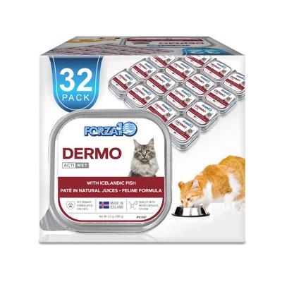 Forza10 Nutraceutic ActiWet Dermo Support Icelandic Fish Recipe Canned Cat Food, 3.5-oz, case of 32