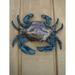 Treasure Gurus Crab Door Knocker in Blue | 5 H x 6 W x 1.5 D in | Wayfair DK-CRAB