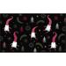 Black 30 x 0.44 in Area Rug - The Holiday Aisle® Triplett Dancing Elves Area Rug Polyester | 30 W x 0.44 D in | Wayfair