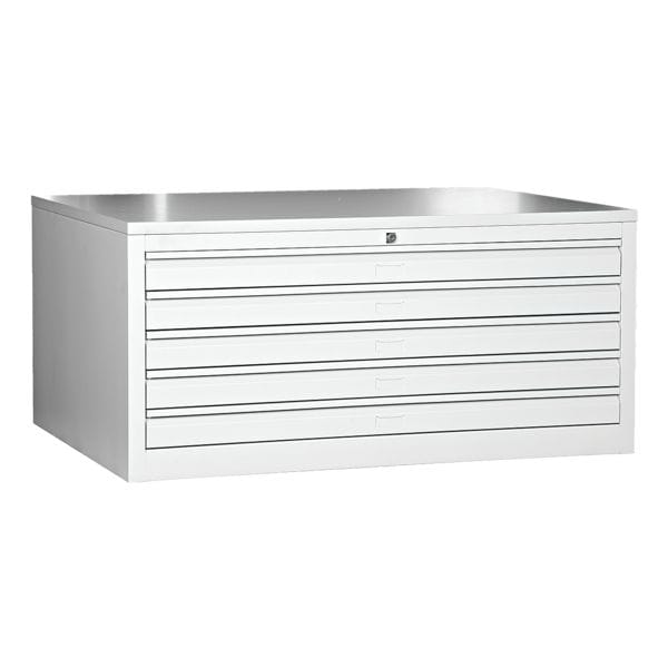 Gürkan Planschrank A1, einbahnig, 5 Schübe grau, 113x53x83 cm Image
