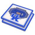 White Kentucky Wildcats 3D StadiumViews Coasters