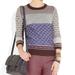 J. Crew Sweaters | J Crew Inside-Out Intarsia Sweater | Color: Blue/Tan | Size: M