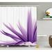 Ebern Designs Krista Flower Purple Ombre Long Leaves Water Colored Print w/ Calming Details Image Single Shower Curtain | 75 H x 69 W in | Wayfair