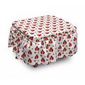 East Urban Home Flat Insects Ottoman Slipcover Polyester in Pink | 16 H x 38 W x 0.1 D in | Wayfair E79492F6AEE640C7BBD0C40A6D0CFBA0