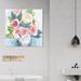 House of Hampton® 'Wild Floral Jam' Painting on Canvas Canvas, Wood in Blue | 30 H x 30 W x 1.5 D in | Wayfair DC001B3C79984B71BDE1AF2D7AE0F255