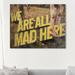 House of Hampton® 'Mooove over' Textual Art on Canvas Canvas, Wood in White/Black | 36 H x 45 W x 1.5 D in | Wayfair