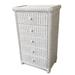 August Grove® Holdrege 5 Drawer Chest Wicker/Rattan in White | 45 H x 29 W x 18 D in | Wayfair 6A4D852400034ABCBB329A1F3B210033