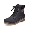 Rieker Women Ankle Boots Y7418, Ladies Lace-up Ankle Boot,Low Boots,Chukka Boot,Short Boots,lace-up Boot,Black (Schwarz / 00),36 EU / 3.5 UK