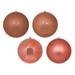 Vickerman 625224 - 2.4" Coral 4 Assorted Finish Ball Christmas Tree Ornaments (24 pack) (N590671)