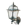 Searchlight 1521 New Orleans Black Gold Outdoor Traditional Up Lantern Wall Light | IP44 Exterior Rating | Ideal for Gardens - Driveways - Fencing - Patio Lighting | Free Air Freshener Promo