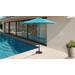 9' Outdoor Market Umbrella for kathy ireland Homes & Gardens in Aqua - TK Classics UMBRELLA-9x8MKT-KI-AQUA