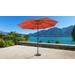 11' Outdoor Market Umbrella for kathy ireland Homes & Gardens in Persimmon - TK Classics UMBRELLA-11x8MKT-KI-PERSIMMON