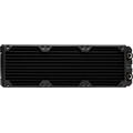 Corsair Hydro X Series XR7 Radiator (240 mm, Zwei 120-mm-Lüfterbefestigungen, Einfache Installation, Kupferkonstruktion, Hochwertige Polyurethan-Beschichtung, Integrierte Schraubenführungen) schwarz