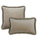Fringed Signature Velvet Pillow - Doe, 20" x 20" - Ballard Designs Doe 20" x 20" - Ballard Designs