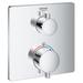 GROHE Grohtherm® Single Function 2-Handle Thermostatic Trim in Gray | 6.25 H x 6.25 W x 1.6875 D in | Wayfair 24110000