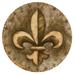 Fleur De Lis Living Sanner Coaster Stoneware in Brown | 4 D in | Wayfair 61EA598F5A754AF295B8A0DC05552FB6