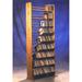 Rebrilliant 504 CD Multimedia Dowel Rack Media Storage Wood/Solid Wood in Brown | 61.5 H x 24.25 W x 7.25 D in | Wayfair 901 / Natural