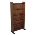 Rebrilliant 200 DVD Multimedia Storage Rack Wood/Solid Wood in Black | 47.75 H x 24.25 W x 7.25 D in | Wayfair 507 / Dark