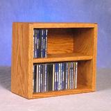 Rebrilliant 52 CD Multimedia Tabletop Storage Rack Wood/Solid Wood in Brown | 12.75 H x 14.25 W x 6.75 D in | Wayfair