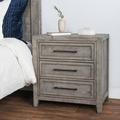 Birch Lane™ Lilly Reclaimed Pine 3-Drawer Nightstand Wood in Green/Gray | 28 H x 27 W x 16 D in | Wayfair 2A3C2A111B294FD38C2D328B05166D84