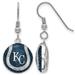 Women's Kansas City Royals Sterling Silver Enameled Baseball Earrings