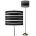 Giclee Bold Black Stripe Floor Lamp