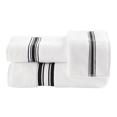 Amelie Bath Towel Collection - Black, Bath Towel - Ballard Designs