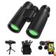 Binoculars for Adults Bird Watching usogood 12x50 High Power Binoculars for Stargazing, Traveling, Hunting and Hiking with Tripod Phone Adaptor for Photography - BaK-4 Prisms, FMC Lens