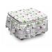 East Urban Home Kitten Cats 2 Piece Box Cushion Ottoman Slipcover Set Polyester in Gray/Pink | 16 H x 38 W x 0.1 D in | Wayfair