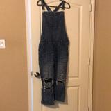 American Eagle Outfitters Other | Destroyed Overalls | Color: Blue | Size: Xl