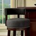 Lark Manor™ Anjalena Swivel Bar & Counter Stool Wood/Upholstered in Gray | 40.5 H x 23.25 W x 23.25 D in | Wayfair DRBH2920 44336970