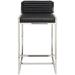 Nuevo Zola Bar & Counter Stool Leather in Black | 32.8 H x 18 W x 19.5 D in | Wayfair HGTA401