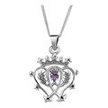 Scottish Luckenbooth Love And Loyalty Necklace Pendant - Includes 20" Chain