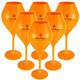 Veuve Clicquot rich coupe, orange, acrylic, champagne, glass