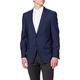 Bugatti Men's 793000 -99801 Plain Blazer, Blue (Mittelblau 44), 42R (Manufacturer Size: 52)