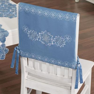 Snowfall Chair Covers Celestial Blue Set of Two, Set of Two, Celestial Blue