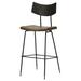 Nuevo Soli Bar & Counter Stool Wood/Leather/Metal/Faux leather in Brown | 44 H x 17.75 W x 20.75 D in | Wayfair HGSR688