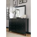 Paragon Eight Drawer Dresser in Black - Modus 4N0282