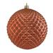 Vickerman 624975 - 4" Coral Durian Glitter Ball Christmas Tree Ornament (6 pack) (N188571D)