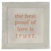 East Urban Home Love & Trust Quote Single Reversible Comforter Polyester/Polyfill/Microfiber in Orange | Queen Comforter | Wayfair