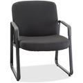 Lorell 26.5" W Bariatric Leather Seat Waiting Room Chair w/ Metal Frame Metal | 35 H x 26.5 W x 27.3 D in | Wayfair LLR84586