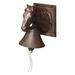 Gracie Oaks Okane Horse Hanging Bell in Brown | 7.3 H x 6.5 W x 4.8 D in | Wayfair C50A52EB8C544D698CD25FD67054988C