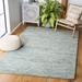 Blue/Brown Indoor Area Rug - Ivy Bronx Moniz Geometric Handmade Tufted Wool Light Blue Area Rug Wool in Blue/Brown, Size 60.0 W x 0.39 D in | Wayfair