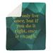 East Urban Home Gemstone You Only Live Once Quote Fleece Blanket Fleece/Microfiber in Green | 50 W in | Wayfair BBCE405DB29241E5A5530DD319C6D7AC