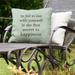 East Urban Home Loving Yourself Indoor/Outdoor Throw Pillow Polyester/Polyfill blend in Green/Black | 16 H x 16 W x 3 D in | Wayfair