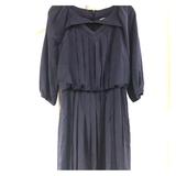 Jessica Simpson Dresses | Jessica Simpson Navy Pleated Dress | Color: Blue | Size: 6