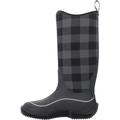 Muck Boots Women's Hale Pull On Waterproof Wellington Boot, Black Plaid, 9